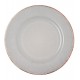 Prato Avulso Raso 27cm De Cerâmica Linear Cinza